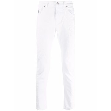 mid-rise slim fit jeans