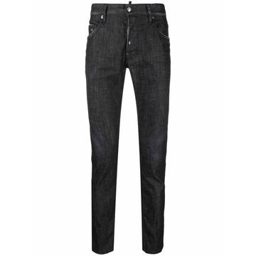 distressed-effect skinny jeans