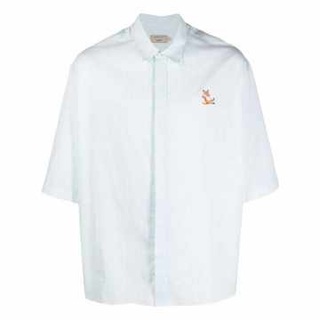 embroidered-logo short-sleeve shirt