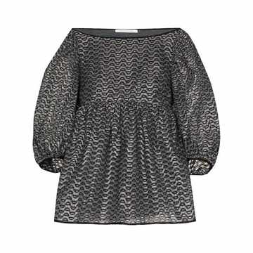 metallic Heidi fil coupé blouse