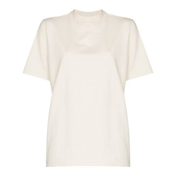 mock neck short-sleeve T-shirt