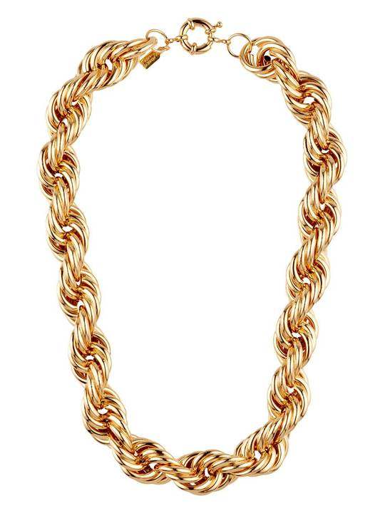 KJL GLD TWIST ROPE CHUNKY CHAIN NKLC展示图