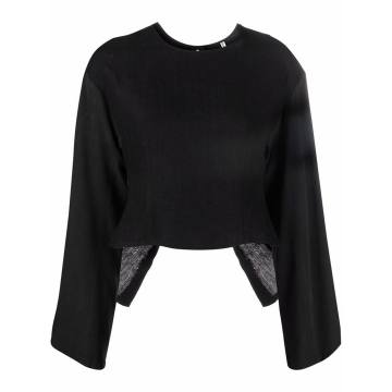 panelled textured top