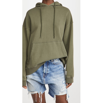 Lightening Bolt Khaki Batwing Hoodie