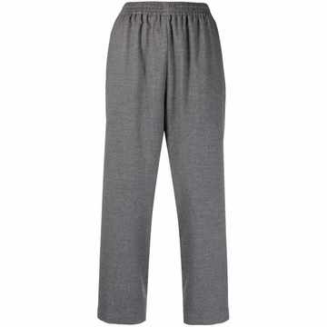 cropped elasticated trousers