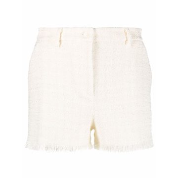 bouclé tweed shorts