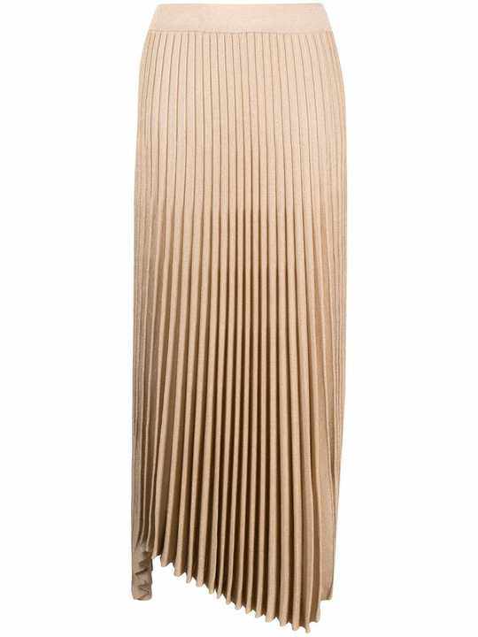asymmetrical pleated skirt展示图