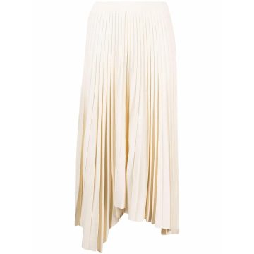 asymmetrical pleated skirt