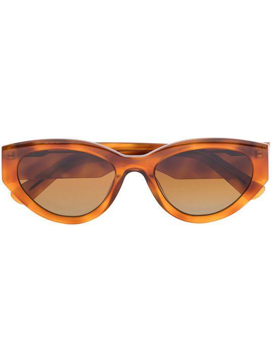 tortoiseshell oval-frame sunglasses展示图