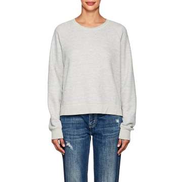Open-Back Cotton-Blend Sweatshirt
