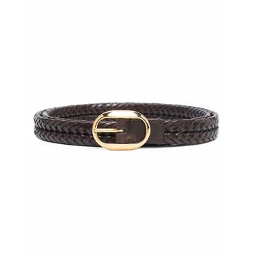 woven leather belt