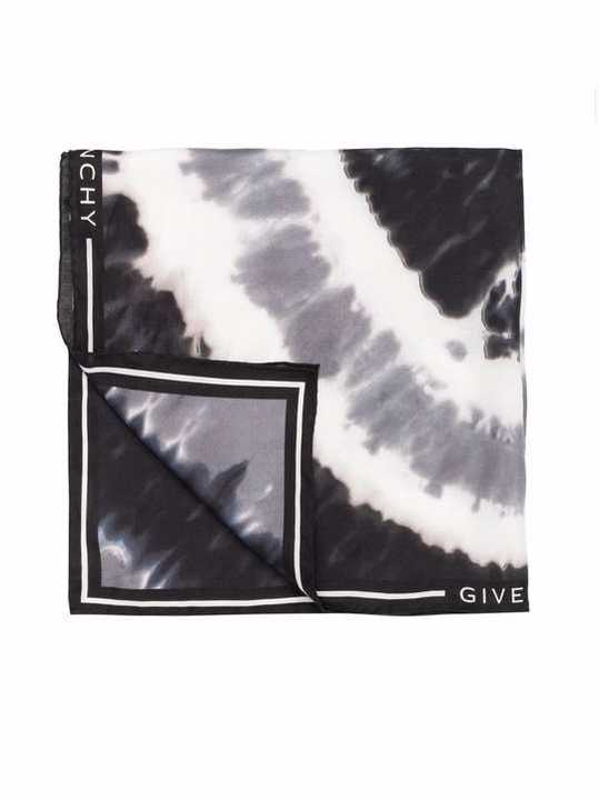 tie-dye silk-blend scarf展示图