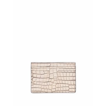 croco-embossed cardholder