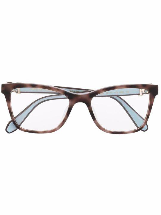 tortoiseshell square-frame glasses展示图