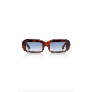 Terra Square-Frame Tortoise Sunglasses