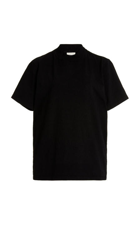 Cotton Mock-Neck T-Shirt展示图