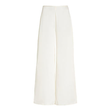 Kora Wide-Leg Silk-Bland Pants