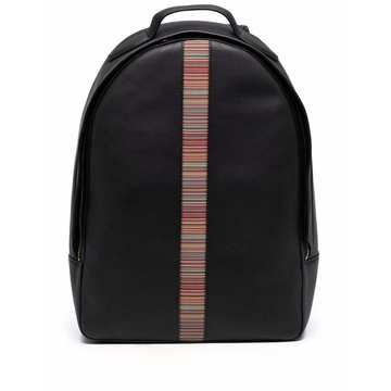 signature-stripe backpack