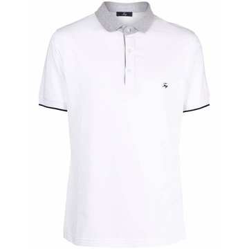 contrasting collar polo shirt