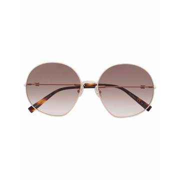 oversize round-frame sunglasses