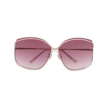 double-frame oversize sunglasses