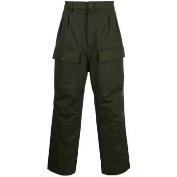 straight-leg cargo trousers