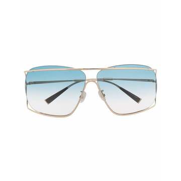 double-frame square sunglasses