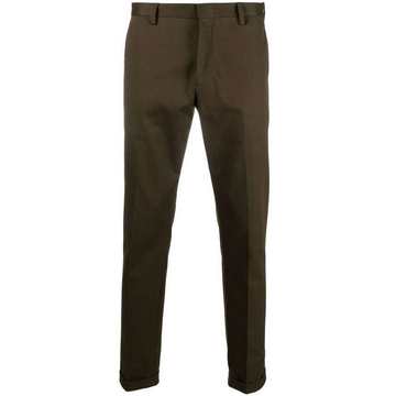 slim-fit tailored trousers