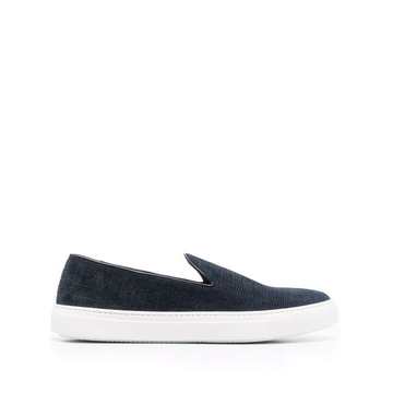 slip-on suede trainers