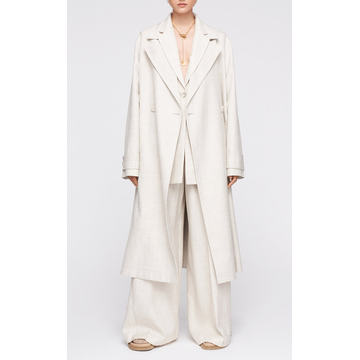 Charah Double-Breasted Woven Coat