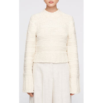 Wool-Cotton Knit Sweater