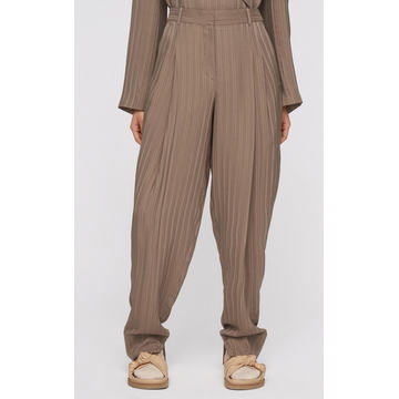 Tanan Striped Crepe Tapered Pants