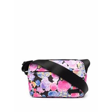 floral-print crossbody bag