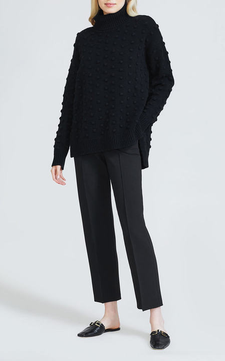 Dotted Knit Turtleneck Sweater展示图