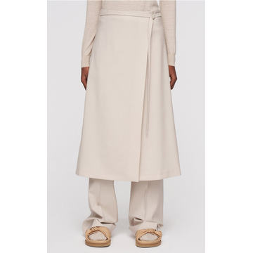 Safra Wool-Blend Wrap Skirt