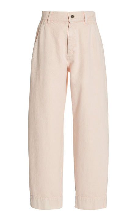 Gia Organic Cotton-Twill Straight-Leg Pants展示图