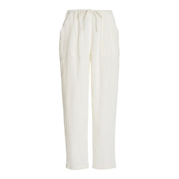 York Organic Cotton-Gauze Straight-Leg Pants