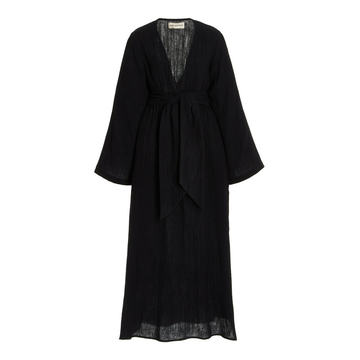 Blair Belted Organic Cotton Coverup Dress