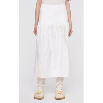 Samina Embroidered Cotton Midi Skirt