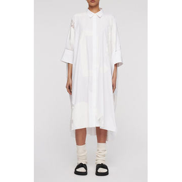 Dania Embroidered Cotton Shirt Dress