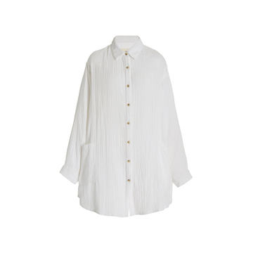 Alisan Oversized Organic Cotton-Gauze Shirt