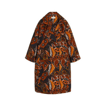 Manuela Printed Crepe Coat