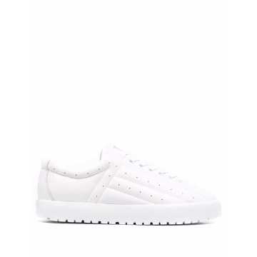 quilted lace-up sneakers