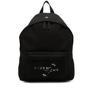 logo-print backpack