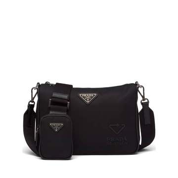 Re-Nylon logo-plaque shoulder bag