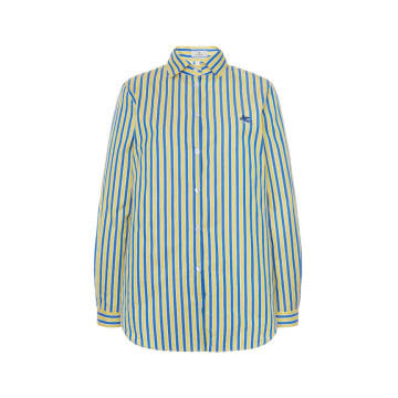 Striped Cotton Button-Down Shirt