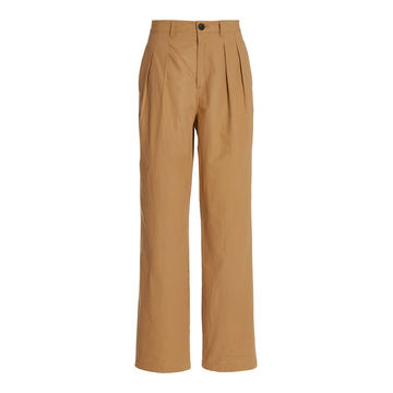 Monte Eco-Cotton Straight-Leg Pants