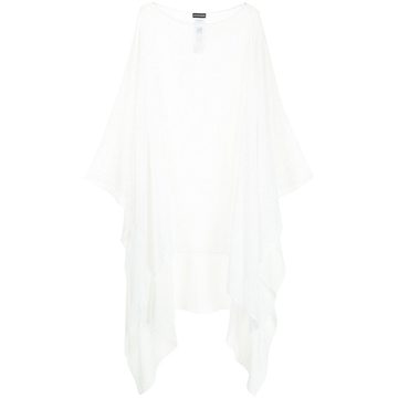 open weave poncho cape