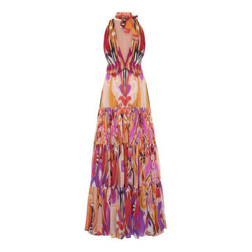 Printed Georgette Maxi Dress