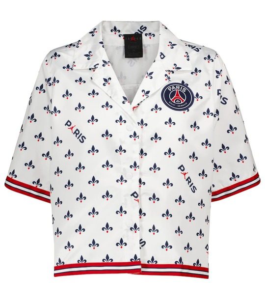 Jordan Paris Saint-Germain 印花缎布衬衫展示图